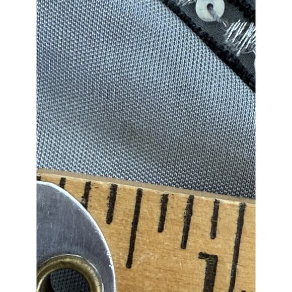 Vintage Xhilaration Womens Small Y2K Silver Satin Beaded Sequin Babydoll Camisol - Picture 8 of 12